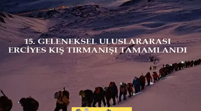 15. Geleneksel Uluslararası Erciyes Kış Tırmanışı tamamlandı