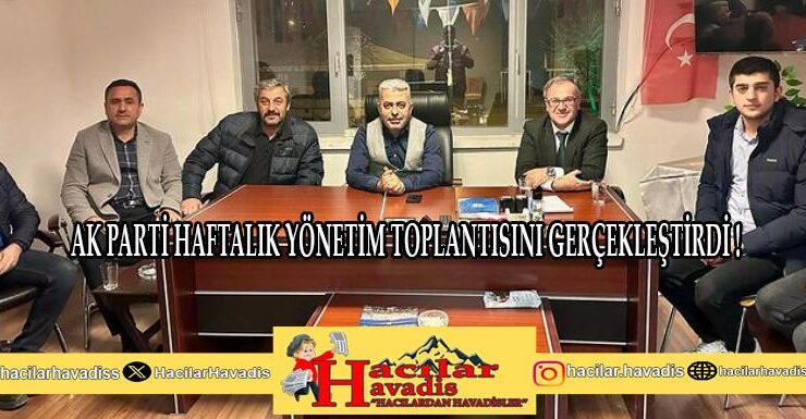 Ak Parti haftalık toplantısını gerçekleştirdi