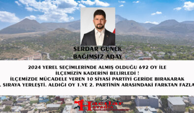 İLÇEMİZİN KADERİNİ BAĞIMSIZ ADAY BELİRLEDİ !